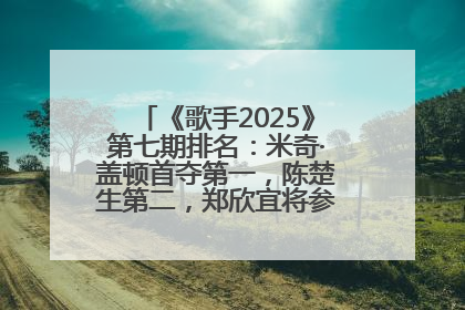 《歌手2025》第七期排名：米奇·盖顿首夺第一，陈楚生第二，郑欣宜将参加下一轮张榜赛