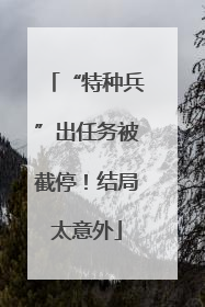 “特种兵”出任务被截停！结局太意外