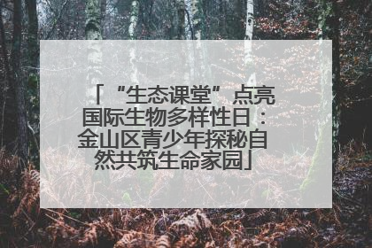 “生态课堂”点亮国际生物多样性日：金山区青少年探秘自然共筑生命家园