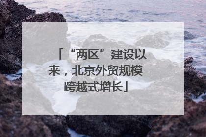 “两区”建设以来，北京外贸规模跨越式增长