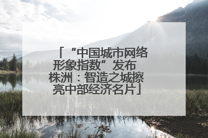 “中国城市网络形象指数”发布 株洲：智造之城擦亮中部经济名片