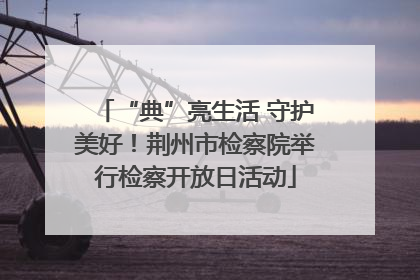 “典”亮生活 守护美好！荆州市检察院举行检察开放日活动