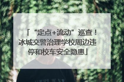 “定点+流动”巡查！冰城交警治理学校周边违停和校车安全隐患
