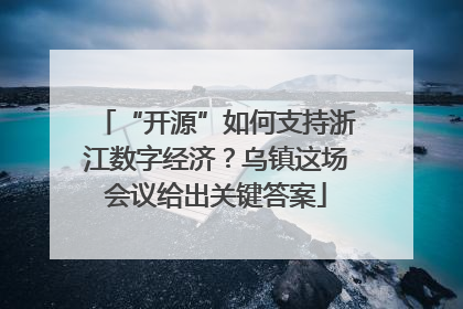 “开源”如何支持浙江数字经济？乌镇这场会议给出关键答案