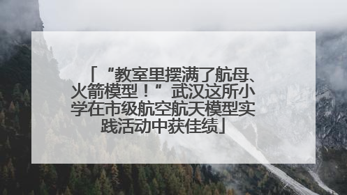 “教室里摆满了航母、火箭模型！”武汉这所小学在市级航空航天模型实践活动中获佳绩