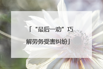 “最后一劝”巧解劳务受害纠纷