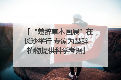 “楚辞草木画展”在长沙举行 专家为楚辞植物提供科学考据