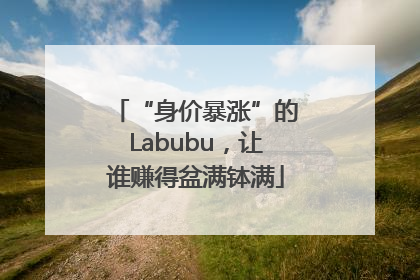 “身价暴涨”的Labubu，让谁赚得盆满钵满