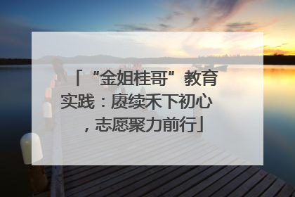 “金姐桂哥”教育实践：赓续禾下初心，志愿聚力前行
