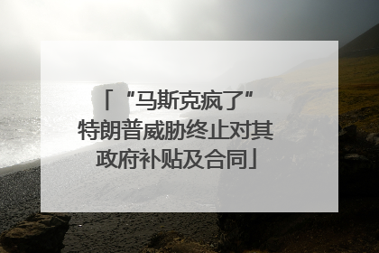 “马斯克疯了” 特朗普威胁终止对其政府补贴及合同