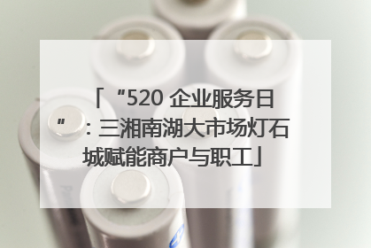 “520 企业服务日”：三湘南湖大市场灯石城赋能商户与职工