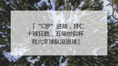 “C罗”进球，拜仁十球狂胜，五场世俱杯有六支球队没进球