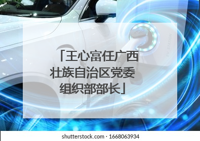 王心富任广西壮族自治区党委组织部部长