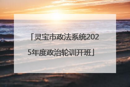 灵宝市政法系统2025年度政治轮训开班
