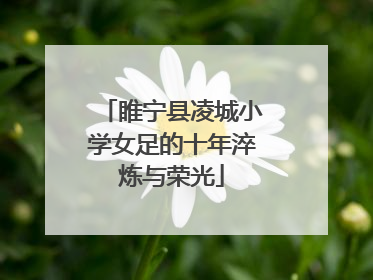 睢宁县凌城小学女足的十年淬炼与荣光