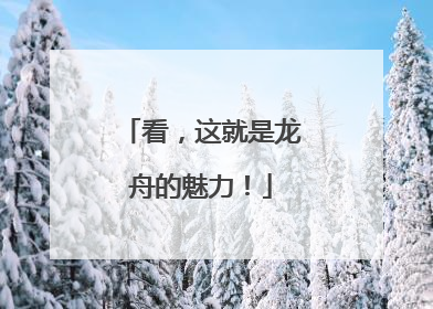 看，这就是龙舟的魅力！