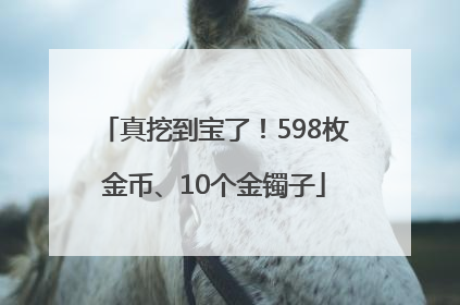 真挖到宝了！598枚金币、10个金镯子
