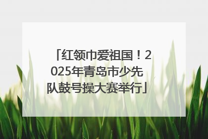 红领巾爱祖国！2025年青岛市少先队鼓号操大赛举行