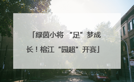 绿茵小将 “足”梦成长！榕江“园超”开赛