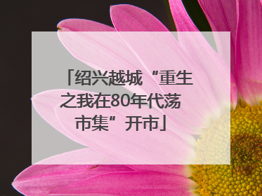 绍兴越城“重生之我在80年代荡市集”开市