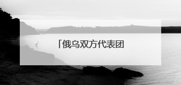俄乌双方代表团已抵达谈判地点