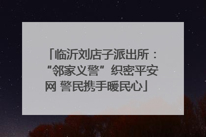 临沂刘店子派出所：“邻家义警”织密平安网 警民携手暖民心