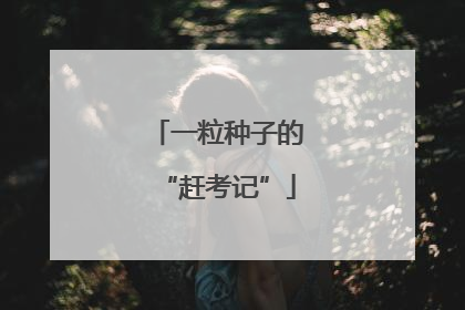 一粒种子的“赶考记”