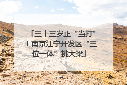 三十三岁正“当打”！南京江宁开发区“三位一体”挑大梁