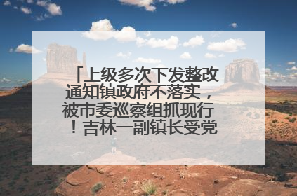 上级多次下发整改通知镇政府不落实，被市委巡察组抓现行！吉林一副镇长受党内警告处分