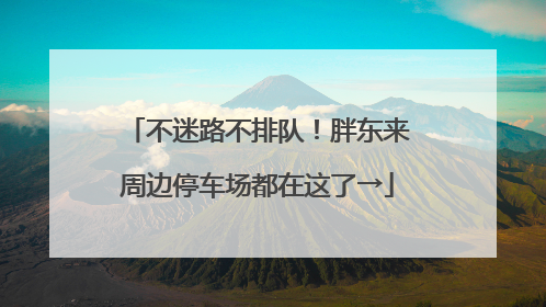 不迷路不排队！胖东来周边停车场都在这了→