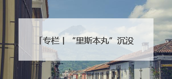 专栏丨“里斯本丸”沉没了，但人性之光永不沉没