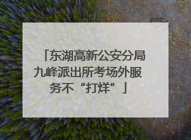 东湖高新公安分局九峰派出所考场外服务不“打烊”