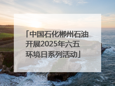 中国石化郴州石油开展2025年六五环境日系列活动