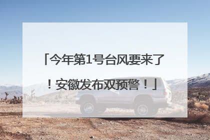 今年第1号台风要来了！安徽发布双预警！