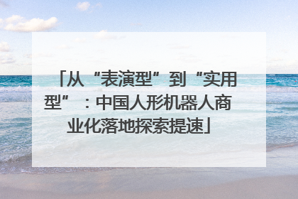 从“表演型”到“实用型”：中国人形机器人商业化落地探索提速