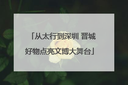 从太行到深圳 晋城好物点亮文博大舞台