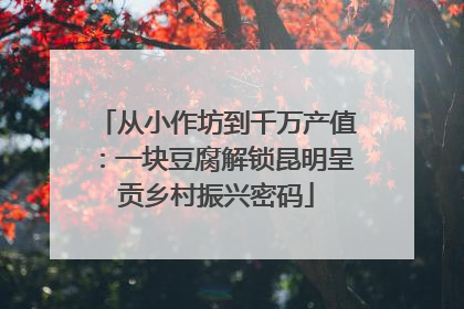 从小作坊到千万产值：一块豆腐解锁昆明呈贡乡村振兴密码