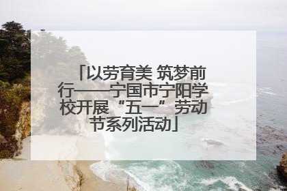 以劳育美 筑梦前行——宁国市宁阳学校开展“五一”劳动节系列活动
