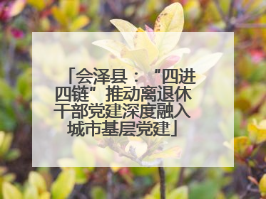 会泽县：“四进四链”推动离退休干部党建深度融入城市基层党建