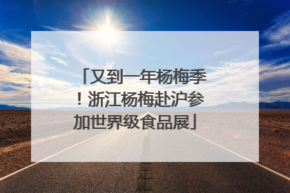 又到一年杨梅季！浙江杨梅赴沪参加世界级食品展