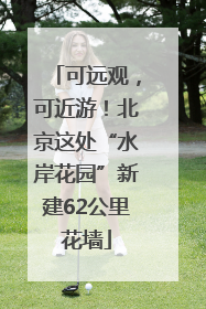 可远观，可近游！北京这处“水岸花园”新建62公里花墙