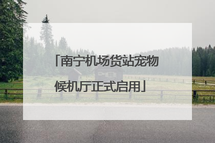 南宁机场货站宠物候机厅正式启用