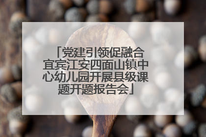 党建引领促融合 宜宾江安四面山镇中心幼儿园开展县级课题开题报告会