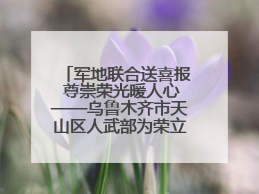 军地联合送喜报 尊崇荣光暖人心——乌鲁木齐市天山区人武部为荣立三等功现役军人家庭送立功喜报
