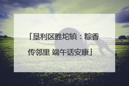 垦利区胜坨镇：粽香传邻里 端午话安康