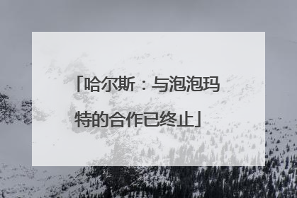 哈尔斯：与泡泡玛特的合作已终止