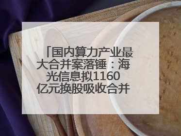 国内算力产业最大合并案落锤：海光信息拟1160亿元换股吸收合并中科曙光