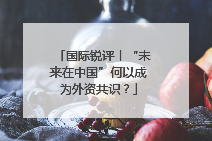 国际锐评丨“未来在中国”何以成为外资共识？