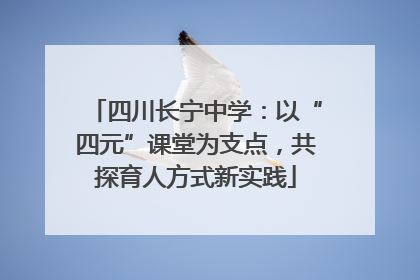 四川长宁中学：以“四元”课堂为支点，共探育人方式新实践