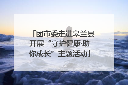 团市委走进皋兰县开展“守护健康·助你成长”主题活动